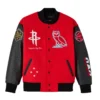 Houston rockets ovo x wool leather varsity jacket