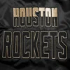 Houston rockets pro standard gold logo black satin varsity jacket 5