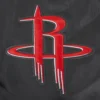 Houston rockets pro standard script tail black satin varsity jacket 6