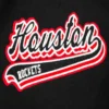 Houston rockets pro standard script tail black wool and leather varsity jacket 6