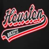 Houston rockets pro standard script tail black wool and leather varsity jacket 9