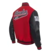 Houston rockets pro standard script tail wool and leather varsity jacket 3