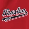 Houston rockets pro standard script tail wool and leather varsity jacket 5