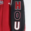 Houston rockets pro standard script tail wool and leather varsity jacket 6