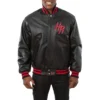 Houston rockets real leather varsity jacket black 1