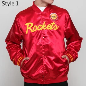 Houston rockets red vintage jacket
