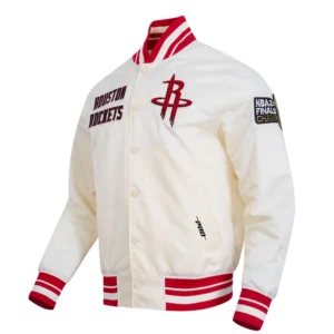 Houston rockets retro classic jacket white