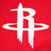 Houston rockets retro classic wool leather varsity jacket red black 7