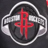 Houston rockets retro classic wool leather varsity jacket red black 9