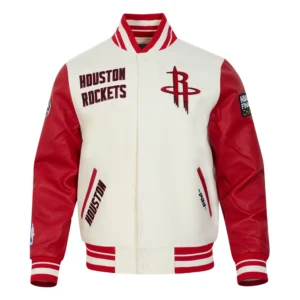 Houston rockets retro classic wool varsity jacket