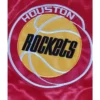 Houston rockets teddy red satin jacket