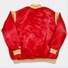 Houston rockets teddy red varsity jacket