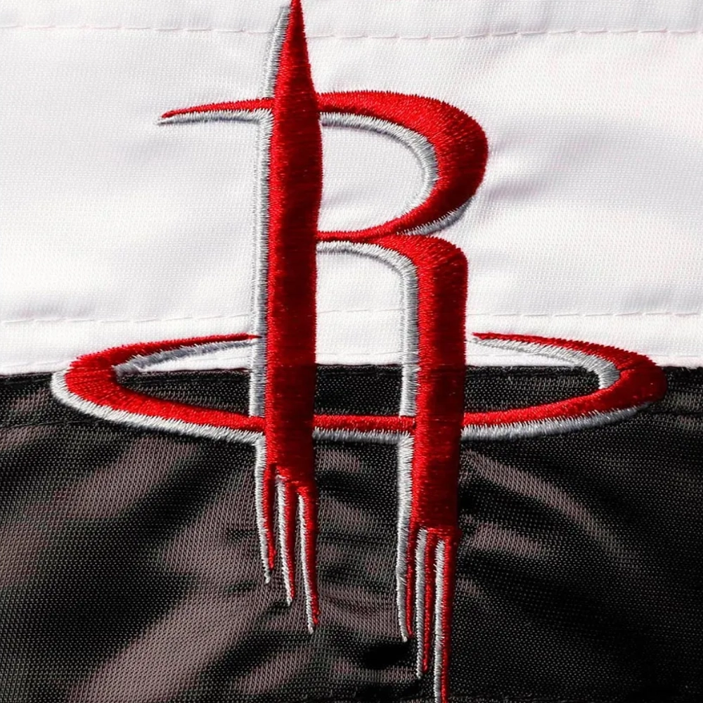 Houston rockets the ambassador satin varsity jacket red 1