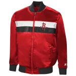 Houston Rockets The Ambassador Red Satin Jacket