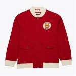 Houston Rockets Vintage Logo Red Cotton Jacket