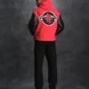 Houston rockets x nba wool leather varsity jacket
