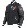 Houston texans classic old english rib wool jacket