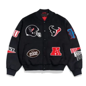 Houston texans pennant varsity jacket
