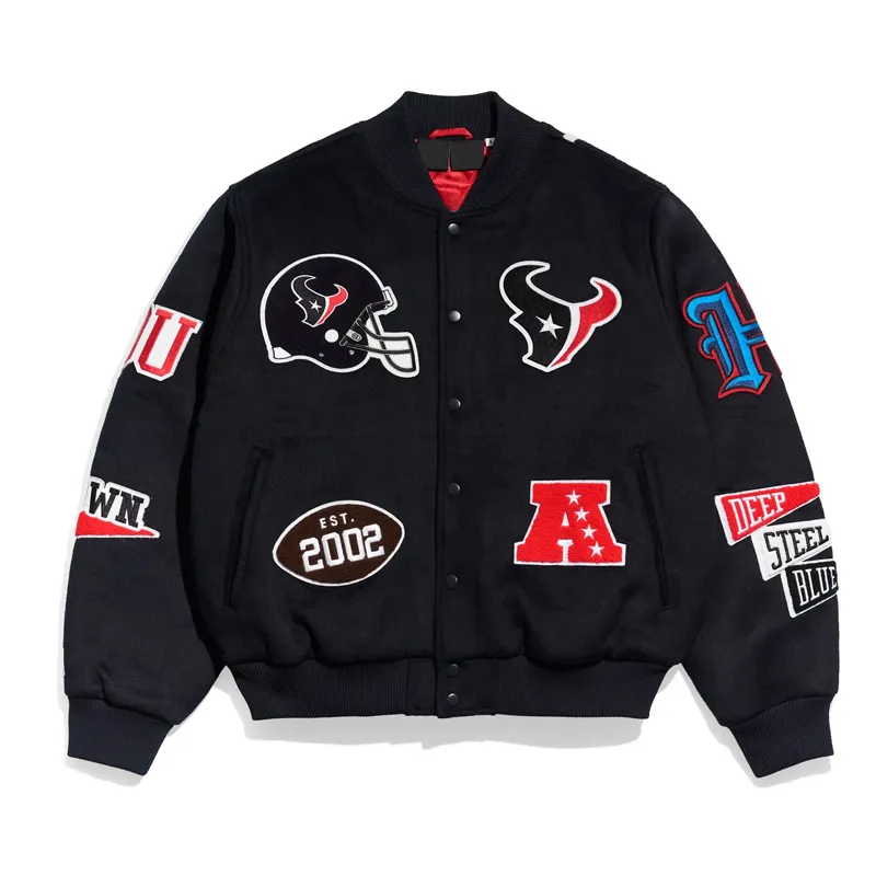 Houston texans pennant varsity jacket