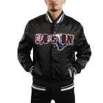 Houston Texans City Ransom Black Satin Jacket