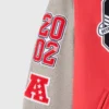 Houston texans red grey full snap wool sleeve logo
