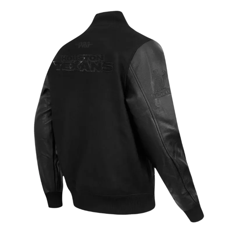 Houston texans triple varsity wool jacket