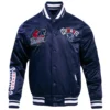 Howard bison homecoming full snap satin varsity jacket