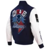 Howard bison homecoming navy wool leather varsity jacket