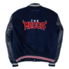 Howard university motto 30 navyblack wool leather varsity jacket 2