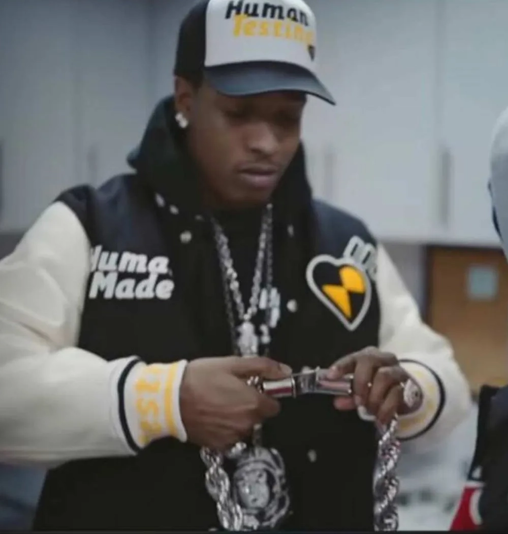 Human made asap rocky bomber jacket