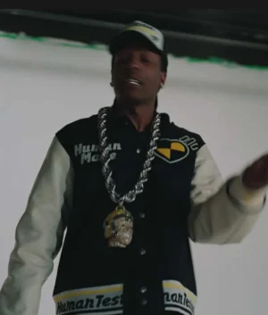 Human made rocky varsity jacket