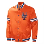 New York Mets Slider Orange Satin Jacket