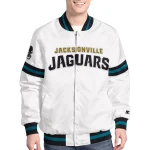 Jacksonville Jaguars Scout White Satin Jacket