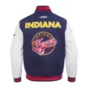Indiana fever retro classic wool and leather jacket