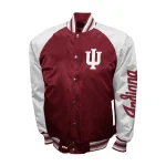 Indiana Hoosiers The Game Maroon/White Satin Jacket