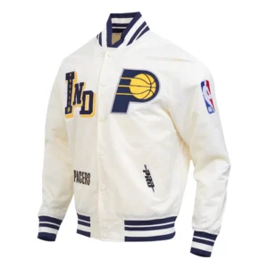Indiana pacers best of mens satin jacket