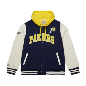 Indiana pacers courtside hooded jacket