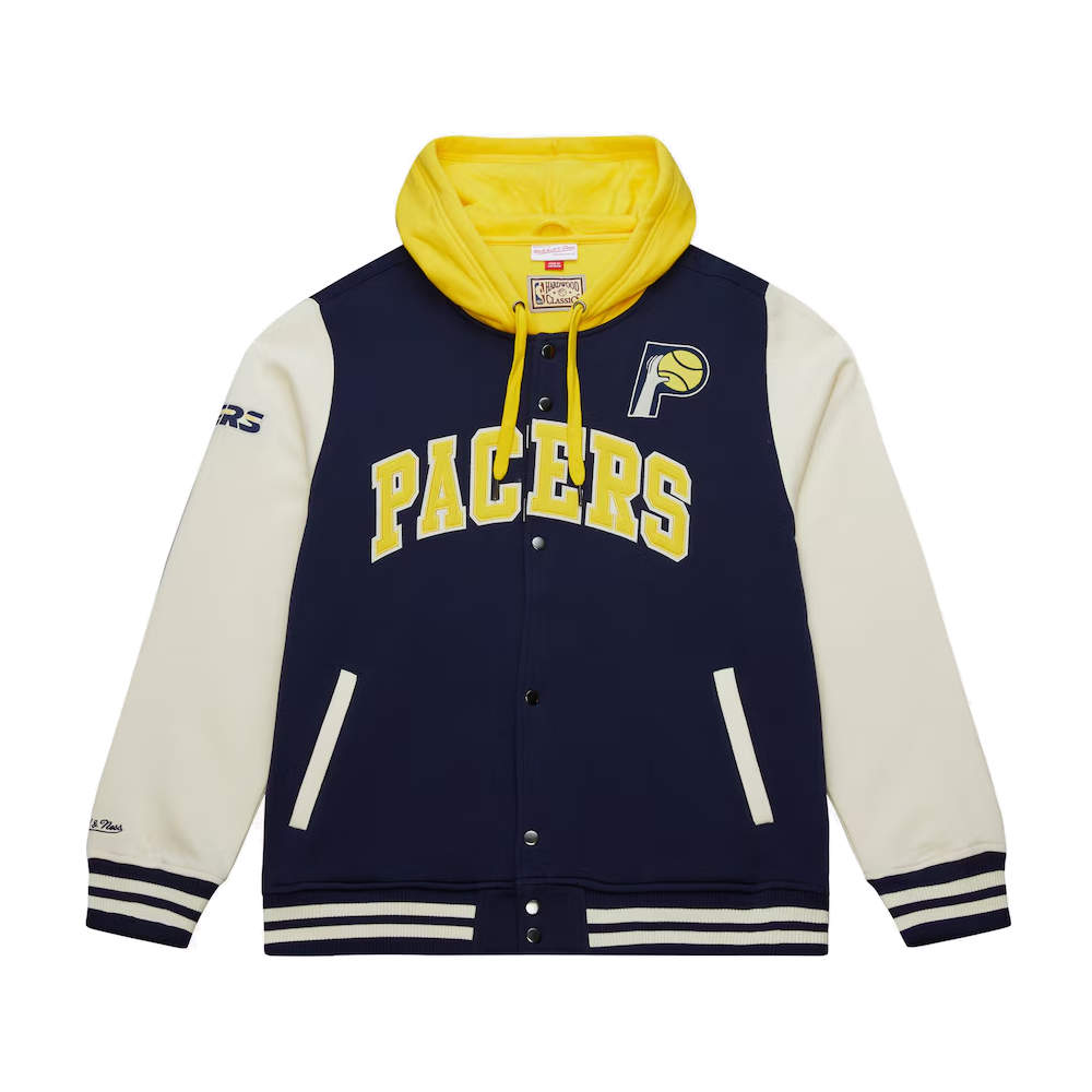 Indiana pacers courtside hooded jacket