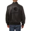 Indiana pacers full leather bomber varsity jacket black 2