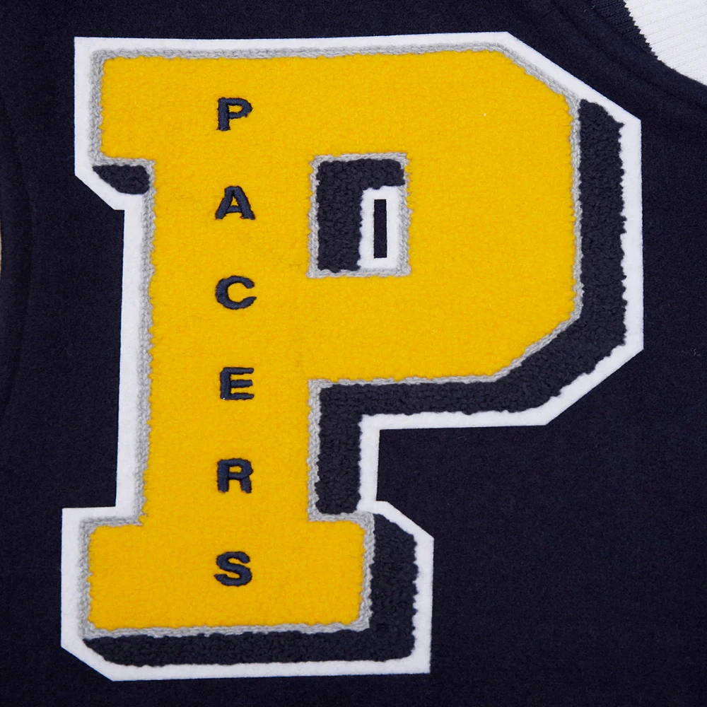 Indiana pacers pro standard mashup wool and leather varsity jacket 9