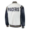 Indiana pacers renegade white navy jacket