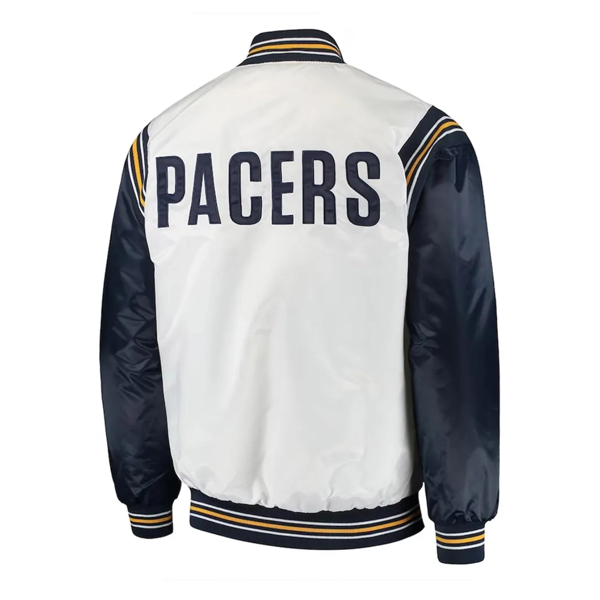 Indiana pacers renegade white navy jacket