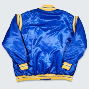Indiana pacers teddy blue varsity jacket