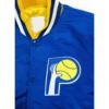 Indiana pacers vintage stylefull snap varsity jacket