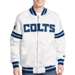 Indianapolis Colts Scout White Satin Jacket