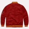 Iowa state cyclones script burgundy satin varsity jacket