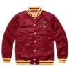 Iowa state full snap satin varsity jacket red 1