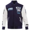 Jackson state tigers homecoming full snap satin varsity jacket