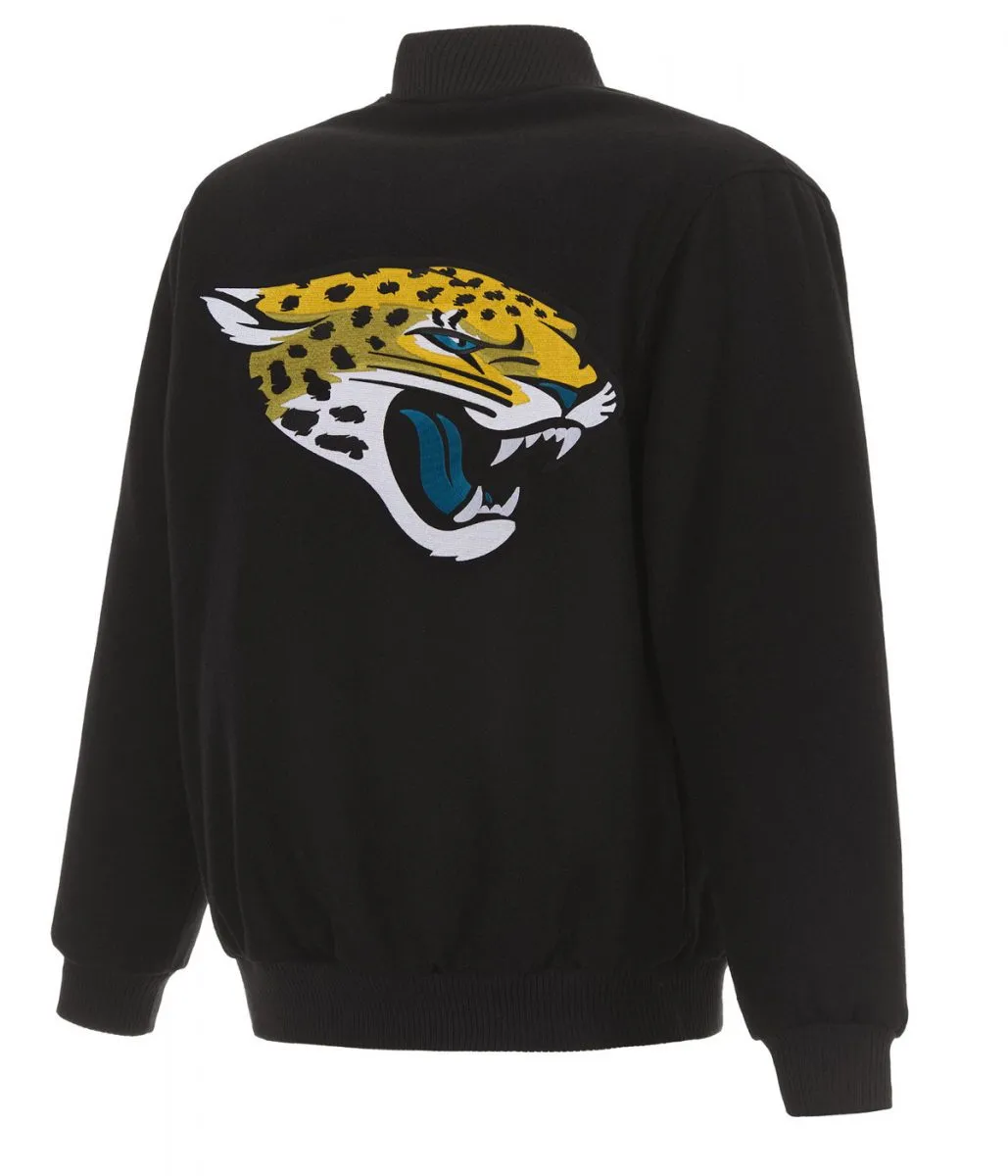 Jacksonville jaguars black wool jacket