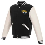 Jacksonville Jaguars Two Tone Wool/Leather Jacket